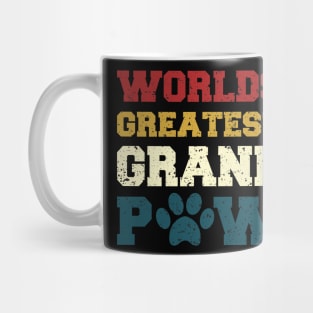 Grandpaw Worlds Greatest Grand Paw Funny Dogs Tee Mug